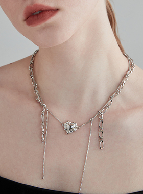 黑刺猬原创魔幻爱心系列项链