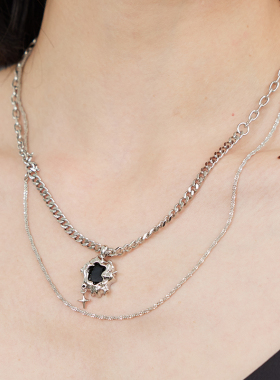 黑刺猬原创可拆卸两戴项链