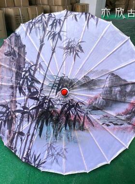 空中吊伞悬挂室内外装饰古风伞绸布油纸伞防水防晒舞蹈走秀道具伞