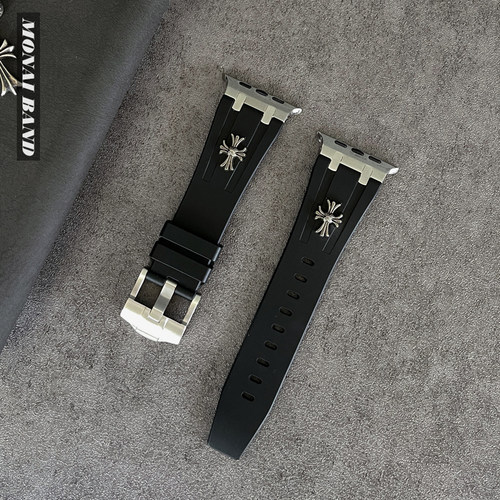 适用苹果手表S9ultra液态硅胶运动表带iwatch10applewatch11男49 - 图3