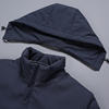 Lu Haifeng brand men's jacket high-end business velvet thickened warm jacket middle-aged and elderly long cotton coat a4