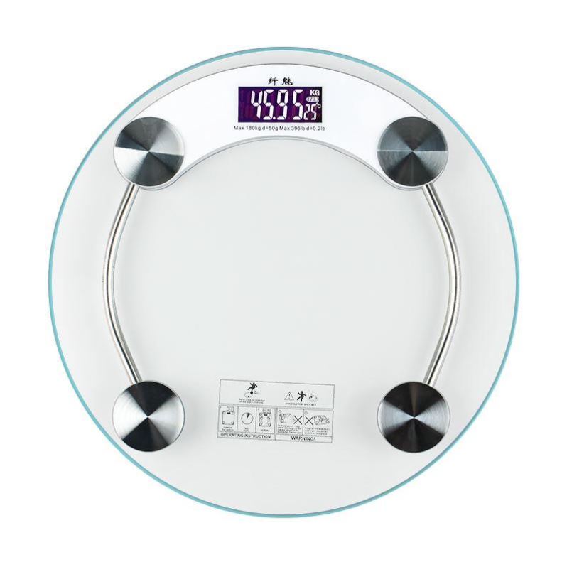 180KG/396LB Digital Glass LCD Electronic Weight Body Scale - 图3