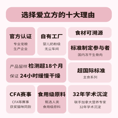 爱立方猫爪饼冻干鸡肉冻干猫零食补水复水宠物鸵鸟饼冻干猫咪零食 - 图3