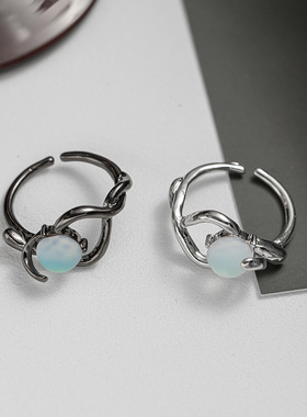 韩版不规则几何线条开口戒指时尚个性设计感指环小众百搭手饰配饰