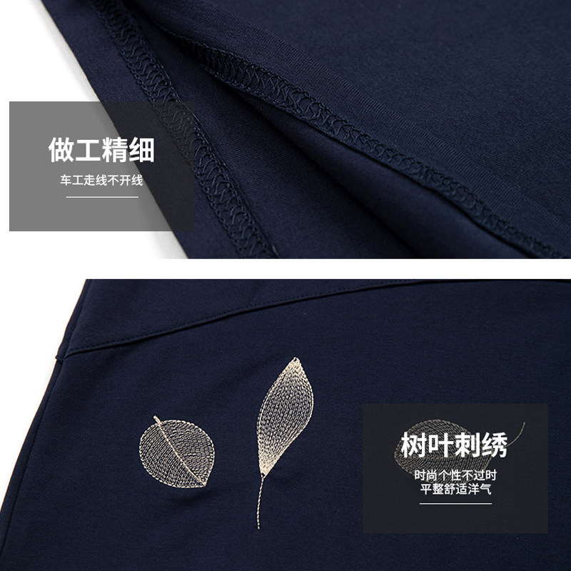 超大码刺绣夏季女装中老年宽松t恤 裕美人T恤