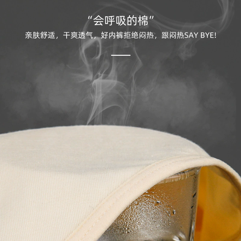 浪莎4条 中腰内裤女棉质弹力纯色全棉抗菌裆胖MM中老年三角短裤头