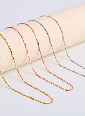 夏冉s925银保色项链定位DIY饰品