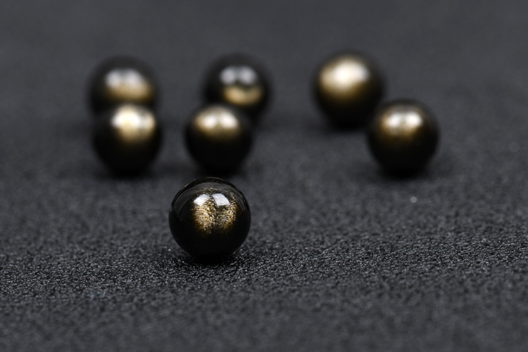 7A天然 双眼金耀石/金曜石散珠子6-18mm半成品diy水晶饰品配件 - 图1