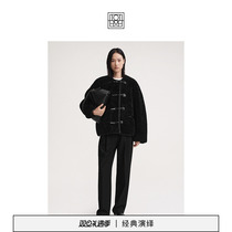 TOTEME Woman Clothing Black Fall Shoulder Hook Buttoned wool jacket jacket