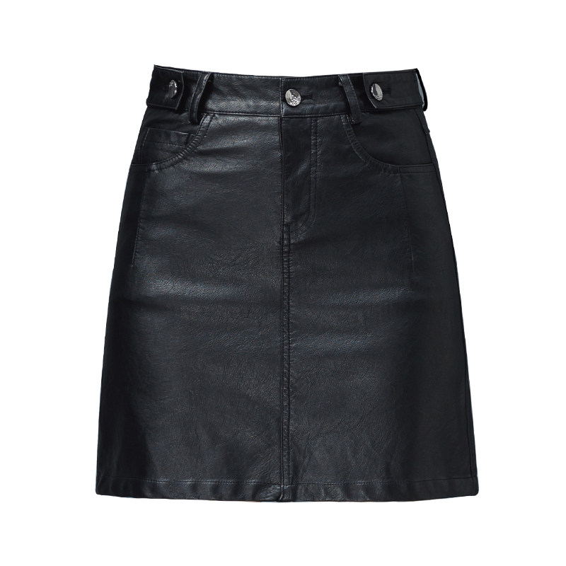 黑色高腰小秋冬季2021新款半身裙 奢蒂妮半身裙