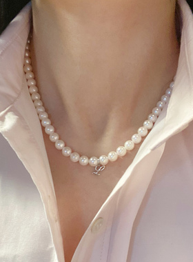 怦怦跳18K金天然珍珠ins女