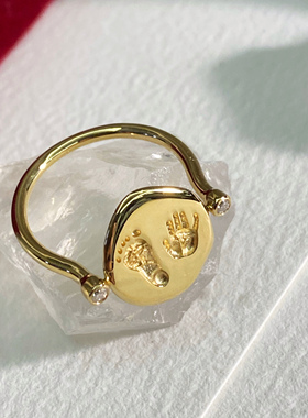 怦怦跳金戒指怦怦跳18K金亲子