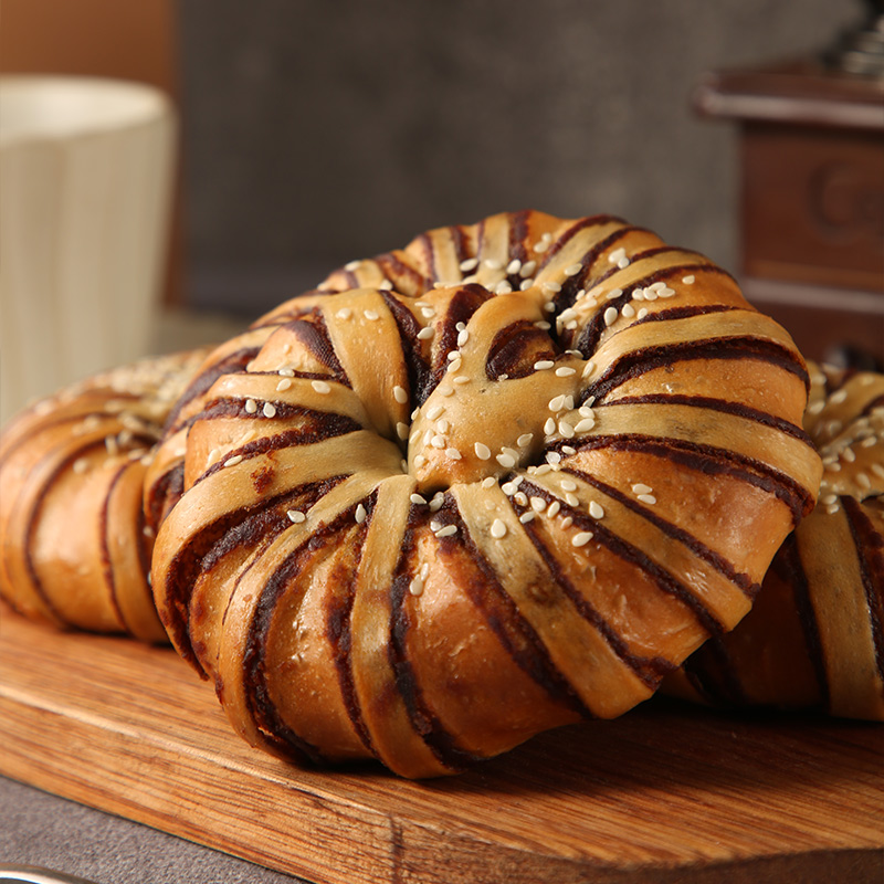 红豆沙面包手撕红豆沙圈整箱早餐点心糕点零食老式红豆沙馅旗舰店 - 图1