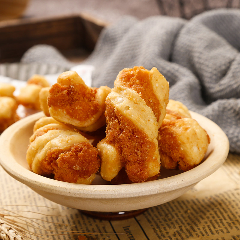 陇禾源蜂蜜油果子250g袋装西北手工油炸麻花经典甜味小吃即食,淘宝优惠券,粉丝福利购,淘宝优惠卷