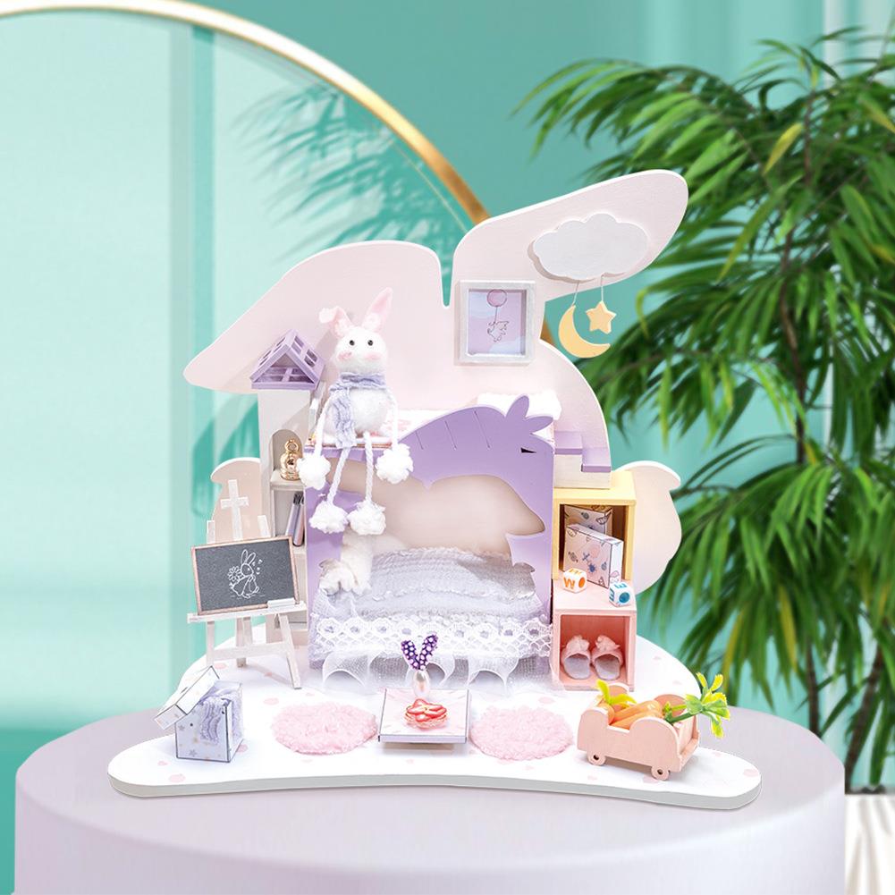 趣益雅diy小屋手工制作萌萌宠物屋拼装创意生日礼物男女生-中