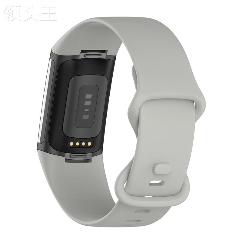 适用Fitbit Charge 5硅胶表带Charge 5官方同款智能手表替换腕带