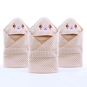 阳光菊彩棉婴儿抱被 新生儿包被宝宝包巾抱毯彩棉