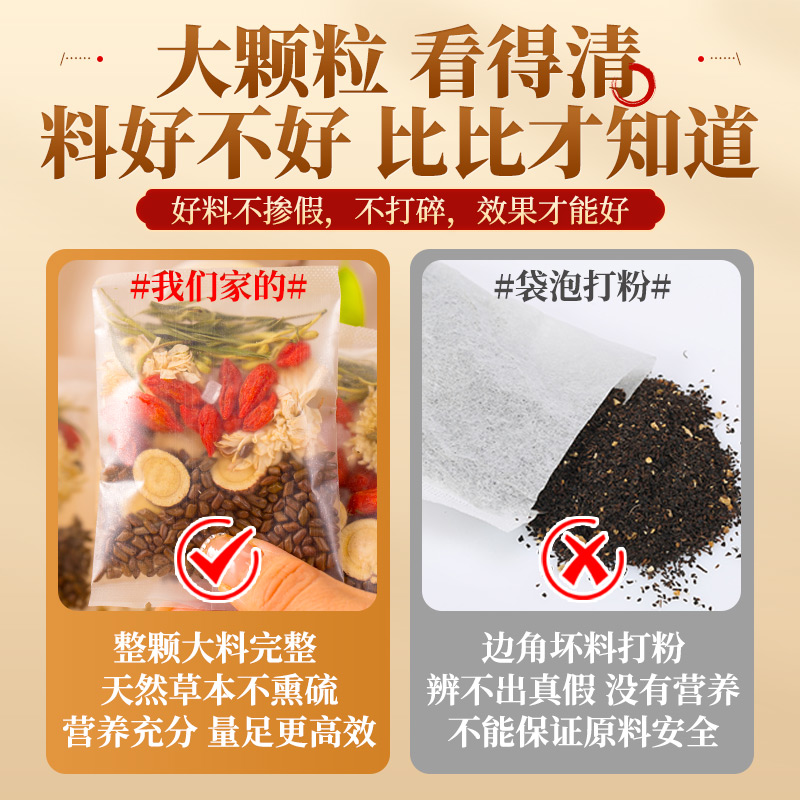 竹叶青茶旗舰店官方散装甘草淡竹叶菊花金银花正品熬夜养生决明子 - 图1