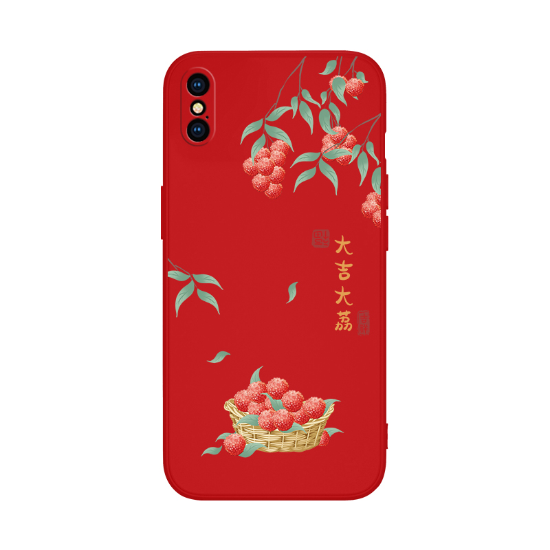 苹安喜乐适用苹果x手机壳iPhonexr新款xsmax硅胶iPhonexs套iPhone柿柿如意iPhonex软外壳iphonexsmax平安ipxs-图2