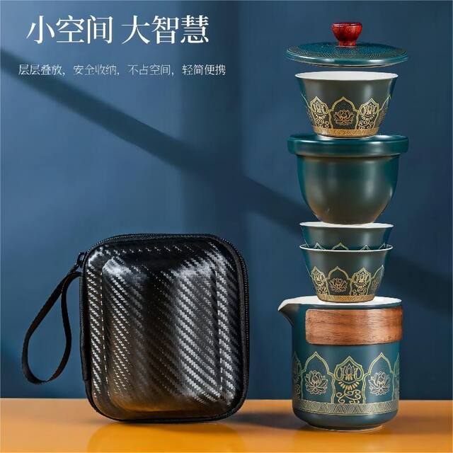 Quick Cup Outdoor Camping Travel ຊຸດຊາ Portable
