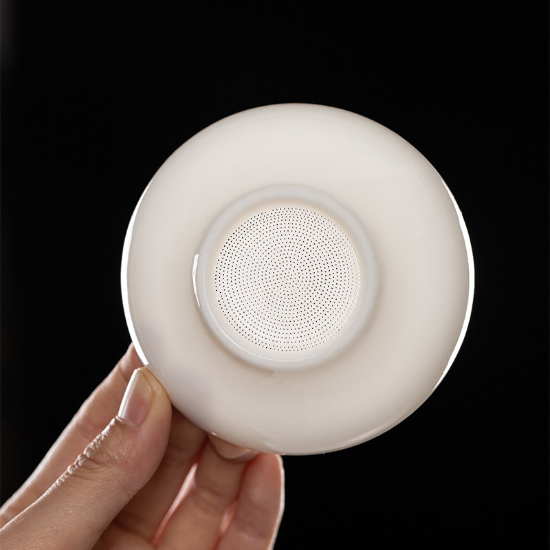 羊脂玉瓷白瓷全瓷茶漏茶隔茶滤陶瓷茶具茶叶过滤器泡茶滤网公道杯,淘宝优惠券,粉丝福利购,淘宝优惠卷