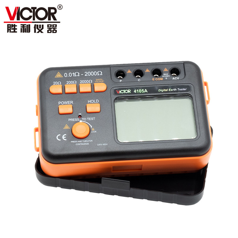 胜利仪器接地电阻vc4105a数字盒 胜利驿生胜利电阻测试仪