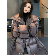 Ultra-looking cotton clothes Women in winter 2023 New exploits High Sensation Tidal Cards Fried Street American Comeback Small Cotton Padded Jacket