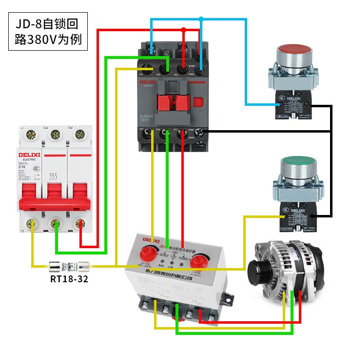 。电动机综合保护器JD-5三相380v电机CDS11过载过流缺相断 - 图3