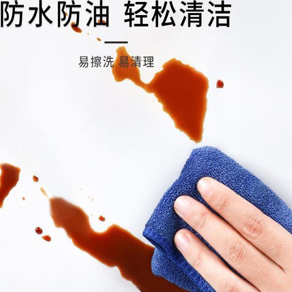 厨房防油贴纸灶台油烟机面板专用贴膜防火耐高温透明防水自粘墙贴 - 图1