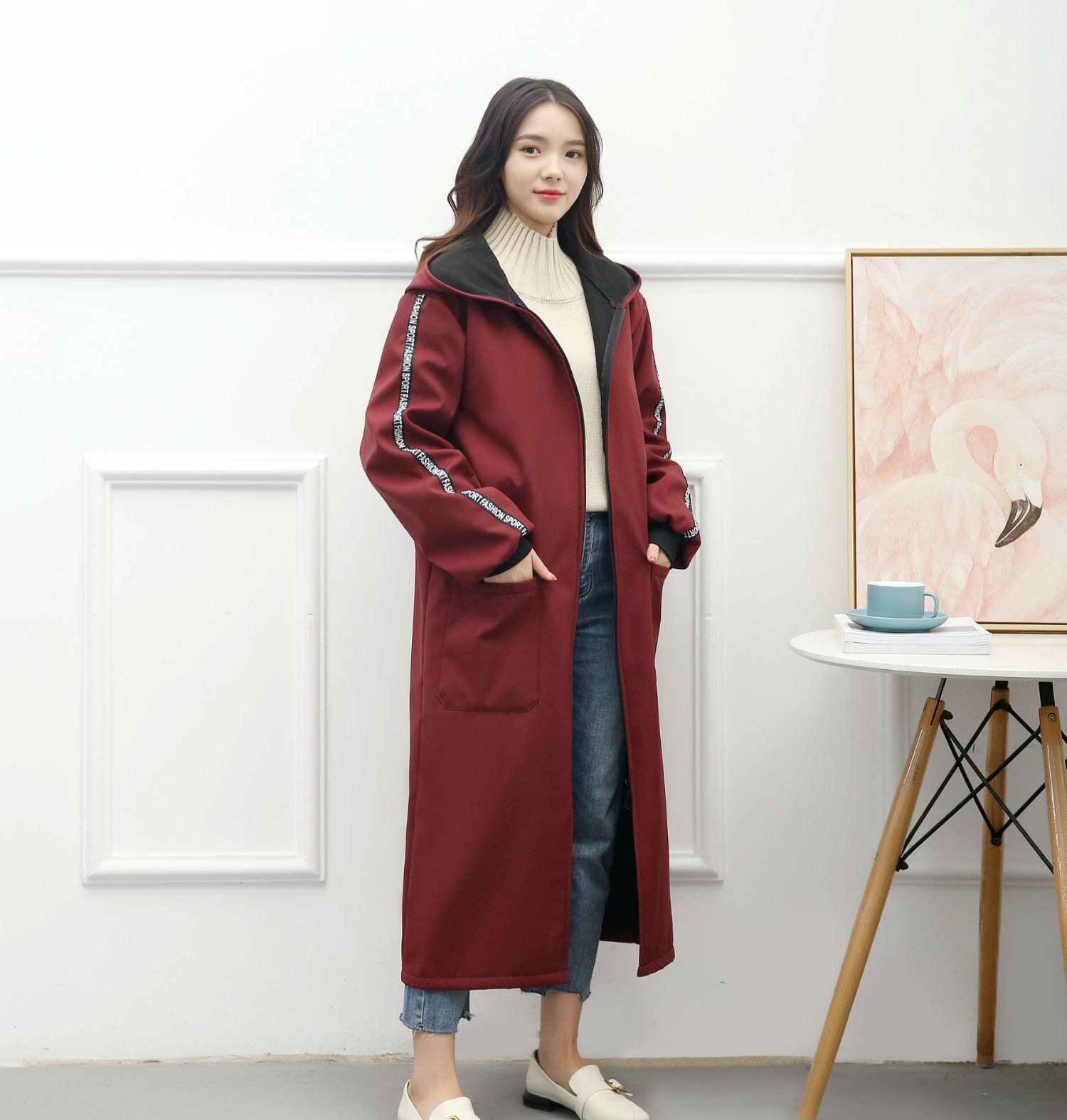 新款加绒防水罩衣男女加长款工作服羽绒服防脏厨房围裙时尚大褂,淘宝优惠券,粉丝福利购,淘宝优惠卷