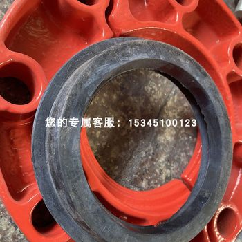 ເຫມາະສໍາລັບ grooved split flange pipe clamp split clamp single piece flange rubber flange gasket thickened ມາດຕະຖານແຫ່ງຊາດ