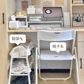 Dormitory goodies desktop storage box desk storage artifact layout transformation cosmetic students desktop rack storage for women