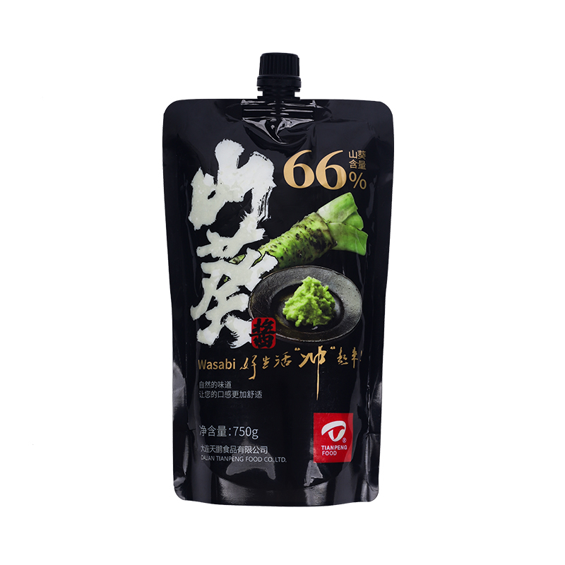 天鹏山葵酱750g鲜辣根酱冷冻芥末现磨山葵寿司料理刺身海鲜蘸酱-图3