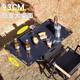 Outdoor camping storage box table integrated extension table