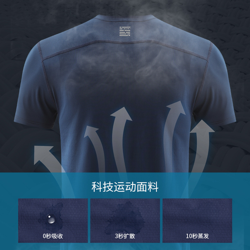 短袖运动t恤工衣厂服企业工作服刺绣工装纯棉队服团建服装公司-图0