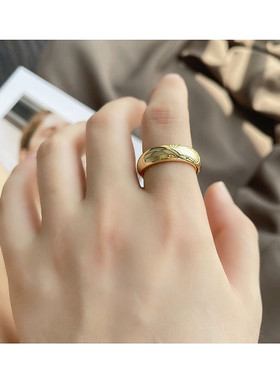 cd网红宽版戒指2021insins冷淡风