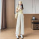 Summer Thin High Waist Drape ກາງເກງຂາຍາວຂອງແມ່ຍິງ