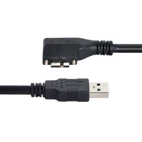 NGFF 双螺丝灰点工业相机USB3.0对MICRO USB左右弯头90度数据线 笔记本连接线 电脑转接线 - 图0