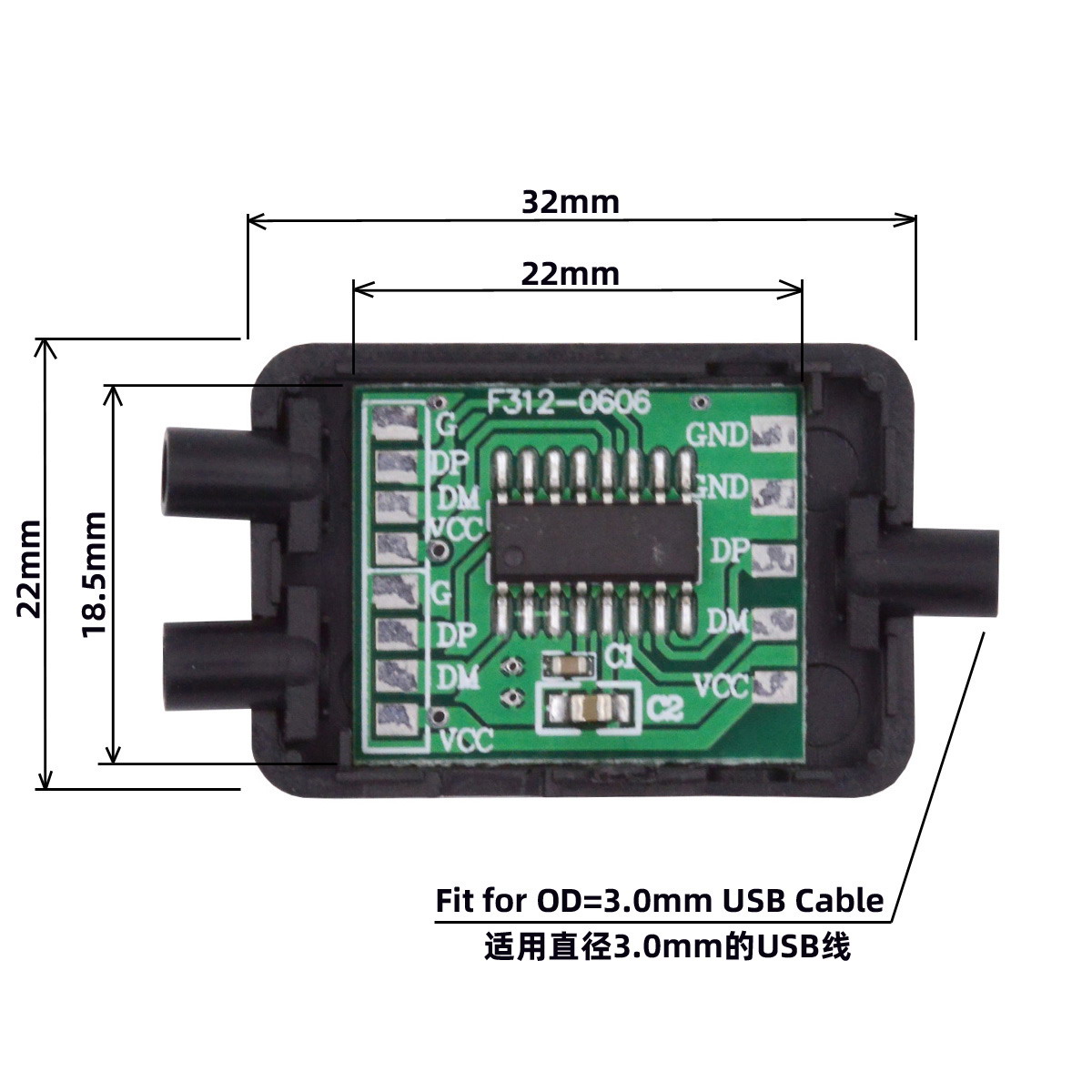 电路板HUB集线器分线器PCBA集成电路板USB2.0分线器拓展器 - 图1