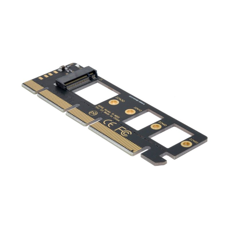 NGFF M.2转PCI-E 3.0高速扩展卡M2 NGFF M Key SSD主板转接卡黑色转接头