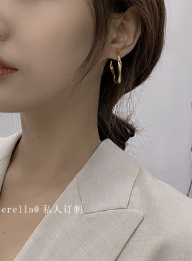 cinderella高级感耳夹气质大圆圈