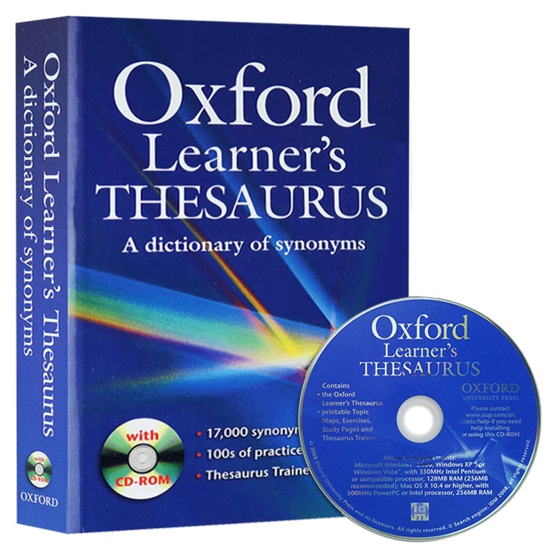 牛津英语同义词词典 英文原版  Oxford Learner's Thesaurus: A dictionary of Synonyms  英文字典  英文学习工具书 - 图0