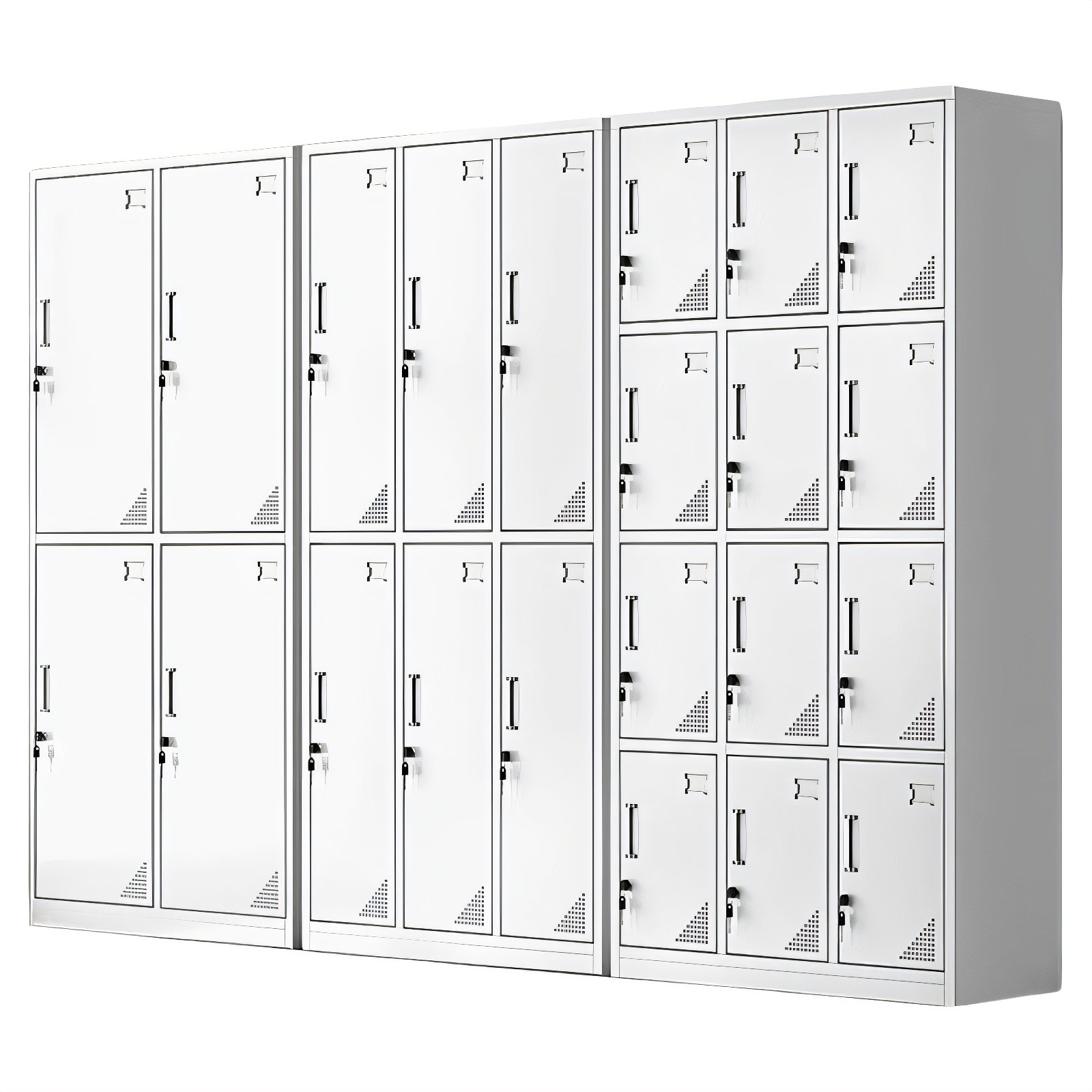 钢制更衣柜员工储物柜铁皮柜宿舍带锁六门换衣存包柜碗柜浴室鞋柜,淘宝优惠券,粉丝福利购,淘宝优惠卷