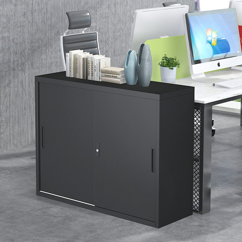 办公家具文件柜加宽钢制铁皮资料柜储物柜档案柜三层移门矮柜带锁,淘宝优惠券,粉丝福利购,淘宝优惠卷