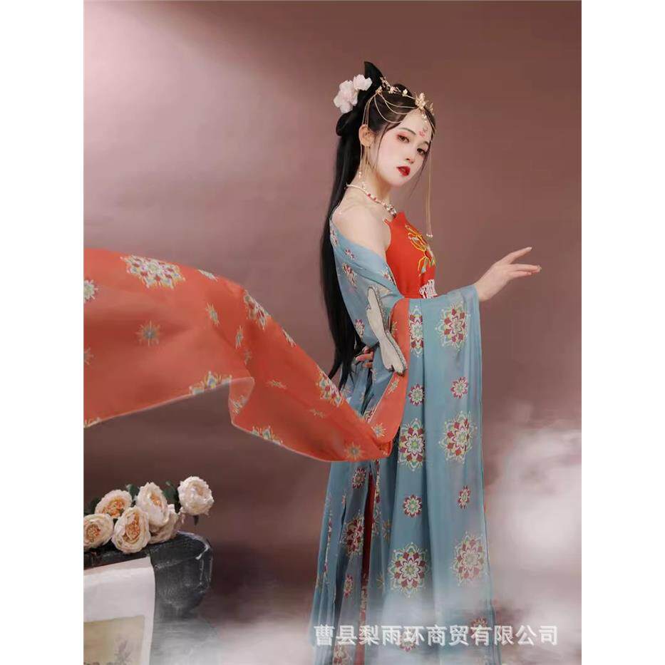 Hanfu Women's Spring Style Love Frost Fan Zhongfang
