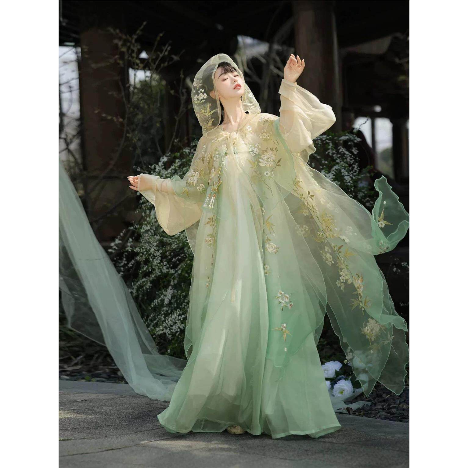 Original Hanfu Women's Heavy Industry Embroidered Flowers