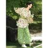 Original Tang Dynasty embroidered short round neck robe