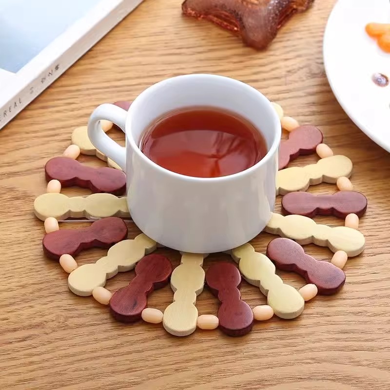 竹子隔热垫大号砂锅垫防烫餐桌垫子厚餐垫碗垫盘垫杯垫耐高温桌面 - 图1