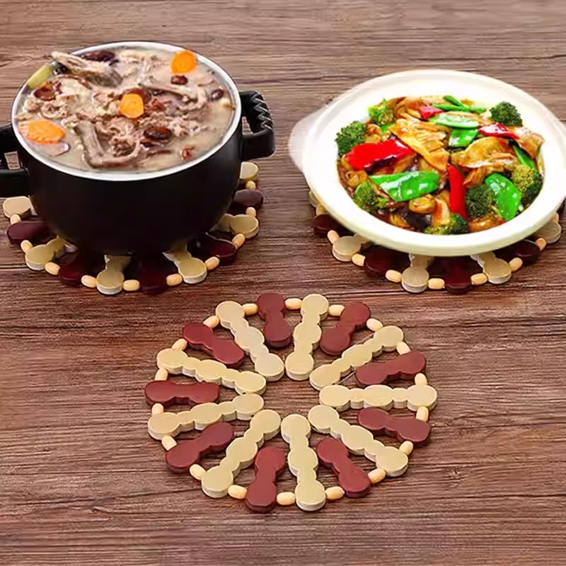 竹子隔热垫大号砂锅垫防烫餐桌垫子厚餐垫碗垫盘垫杯垫耐高温桌面 - 图0