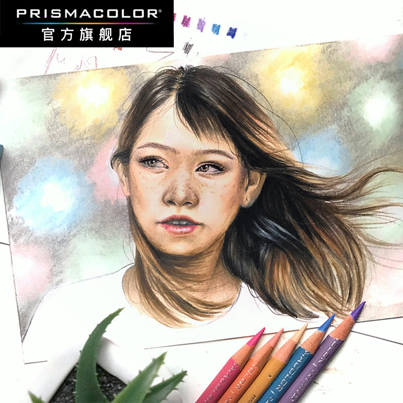 Prismacolor培斯玛旗舰店人像皮肤彩铅24色套装成人学生专业彩铅美术绘画画笔套装美国三福霹雳马-图3